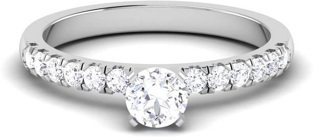 avsar R3703 14kt Cubic Zirconia White Gold ring