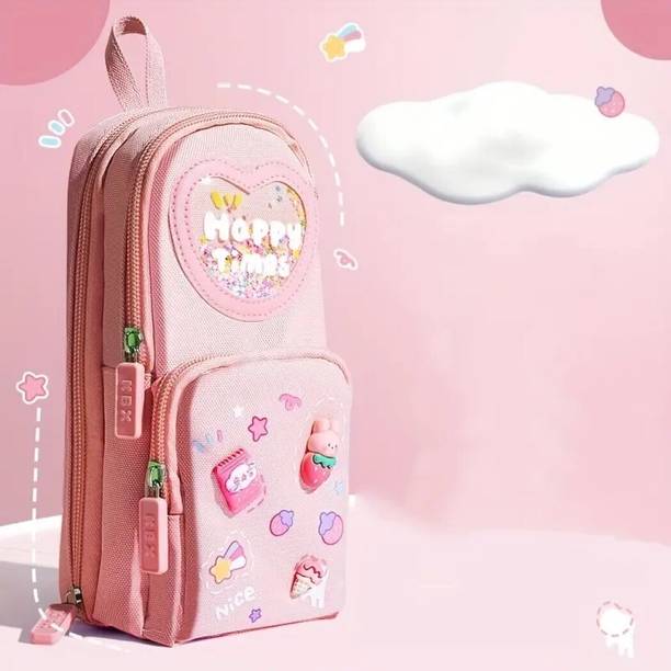 radhey preet Large-Capacity School Bag-Shaped Pencil Ca...