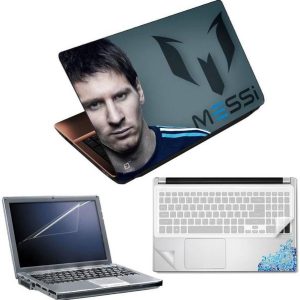 FineArts Messi Logo 4 in 1 Laptop Skin Pack with Screen...