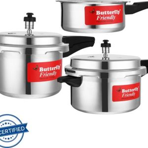 Butterfly Aluminium Pressure Cooker 2 L, 3 L, 5 L Outer...