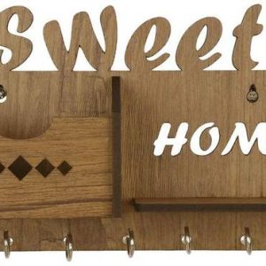 Arpita Crafts Sweet Home Wall Decor Stylish Wood Key Ho...