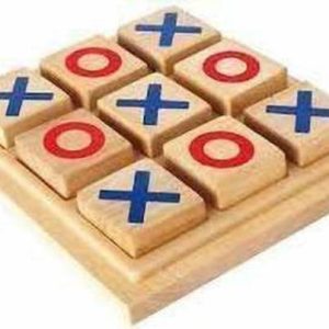 WHITE POPCORN Tic Tac Toe Criss Cross Board Game Toy Pa...