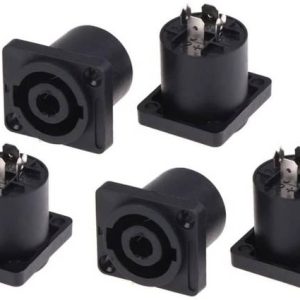 ERHIndia (5 Pcs) 4 Pin Plug Audio Cable Plug Socket Ada...