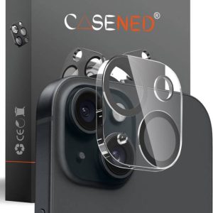 CASENED Camera Lens Protector for Apple iPhone 15 / App...