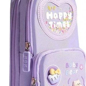 Devdhan Pencil Pouch 3 Compartment Pencil Case Stationa...