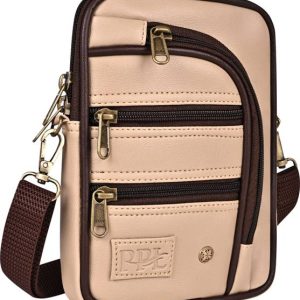 Pramadda Pure Luxury Beige Men Sling Bag Elegant Leather Sling Bag For Men S...