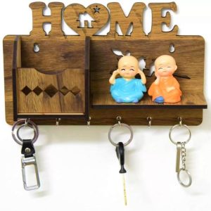 KK CRAFT Stylish Wooden Key Holder For Home Decor Wood ...