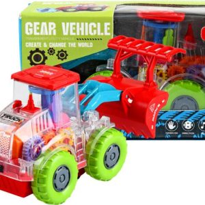 Braintastic Transparent Utility Gear Vehicle JCB Rotati...