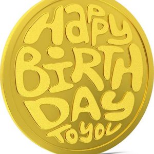 Aspect Bullion & Refinery Happy Birthday HB-D6-006 24 (995) K 10 g Gold Coin