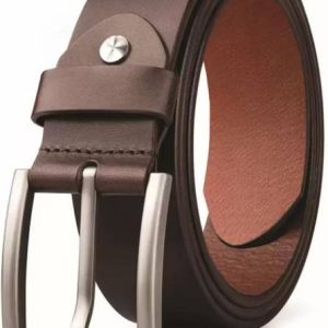 LUXURY LEATHER Men Casual, Formal, Evening, Party Brown Genuine Leathe...