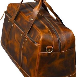 RSN 31 L Hand Duffel Bag - Pure Leather Premium Travel Duff...