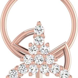 avsar Parinita 14kt Cubic Zirconia Rose Gold Nose Wire
