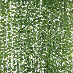 S-Biv Green Artificial Money Plants Hanging Leaves for ...