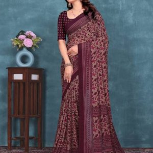 Kanooda Prints Printed Bollywood Georgette Saree