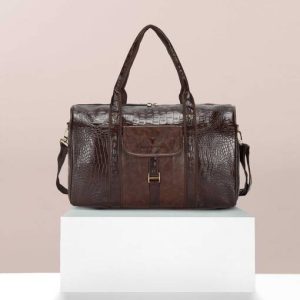 BUCKSKIN 35 L Hand Duffel Bag - Textured Leatherette Stylish Cab...