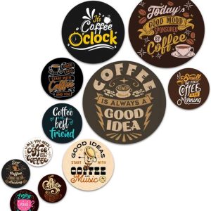 BookYourGift Good Ideas for coffee Wooden Wall Plates F...