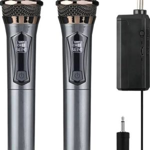 MOBIZAC Dyanmic Wireless UHF Microphones System Singing...