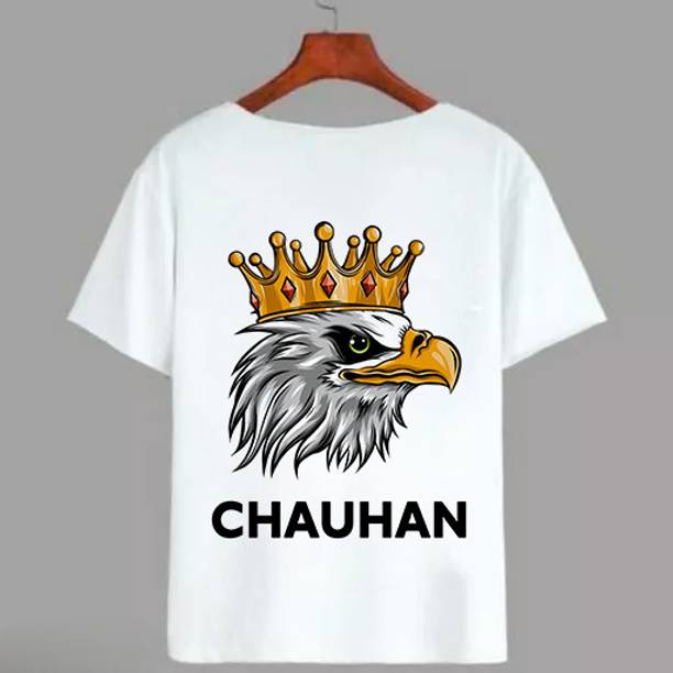 FunkyAttire Men Printed, Typography Round Neck Polyester White T-Sh...