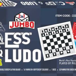 Ankit Toys & Games 2-IN-1 JUMBO LUDO & CHESS Party & Fu...