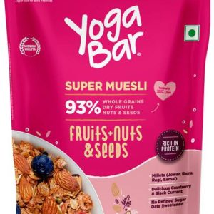 Yogabar Muesli 500g Fruits Nuts&Seeds| Breakfast Cereal...