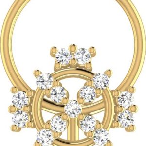 avsar Ayushi 18kt Diamond Yellow Gold Nose Wire