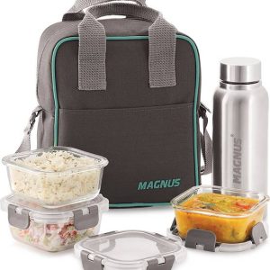 Magnus Glock Solid Glass Lunch Box with Vertical Pouch ...