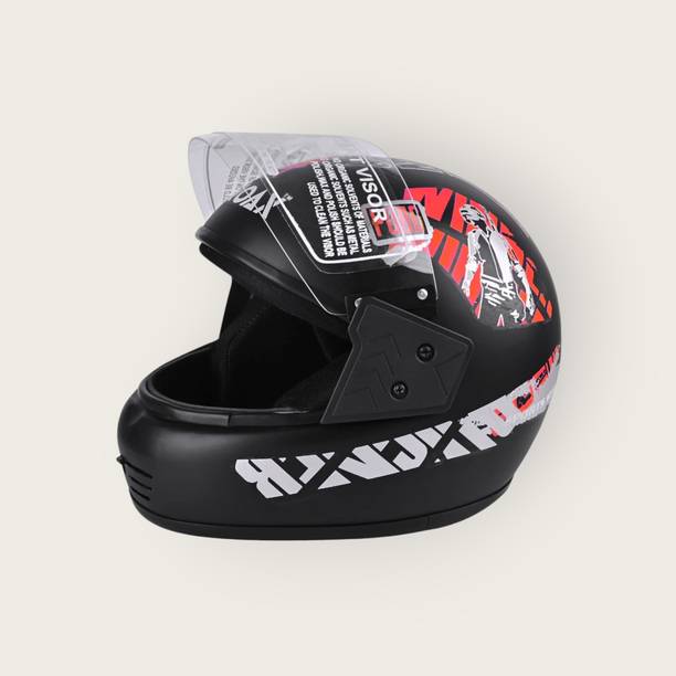 NOAX Unisex Full Face Helmet For Motorbikes -439-Red Mo...