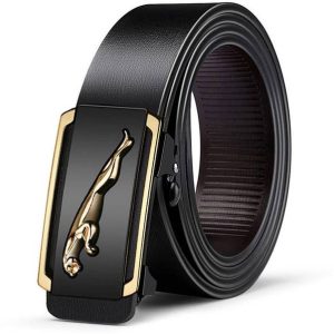 ZORO Men Black Artificial Leather, Texas Leatherite Belt