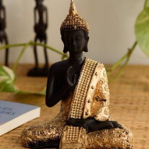 eCraftIndia Handcrafted Meditating Blessing Buddha Deco...