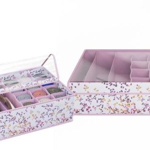 KUBER INDUSTRIES Pack of 2 Foldable Socks Organizer wit...