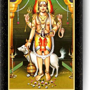 ARAAKA BABA KAAL BHAIRAV photo frame (Wood Base and Fro...