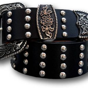 ENTEGRO Men Casual, Evening, Party Black Genuine Leather Belt