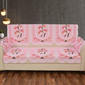 WiseHome Polycotton Floral 4 Seater Sofa Cover