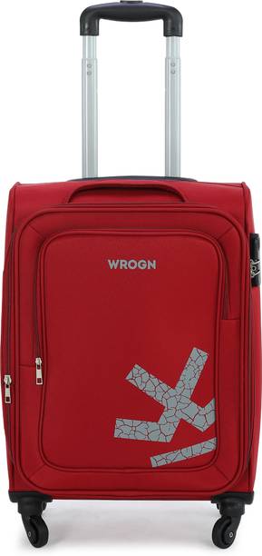 WROGN Small Cabin Suitcase (55 cm) 4 Wheels - RIFT - Red