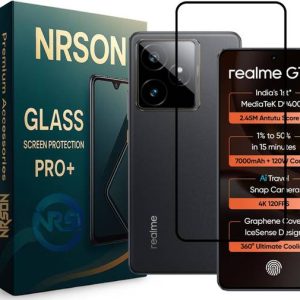 NRSON Edge To Edge Tempered Glass for Realme GT 7 5G / ...