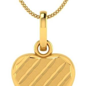 LORDS JEWELS 22kt 0.7 gram gold heart pendant 22kt Yell...