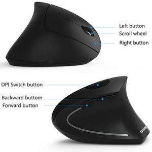 Etzin Rechargeable 2.4GHz Optical Vertical Wireless Mou...
