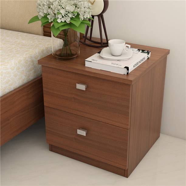 SPACEWOOD Premium Engineered Wood Bedside Table