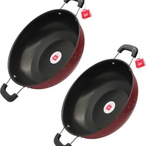 LAZYwindow Premium Quality Nonstick Kadhai, Dia - 26 cm...