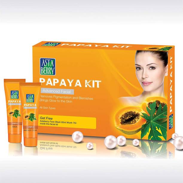ASTABERRY Papaya Facial Kit For Women Pigmentation Remo...