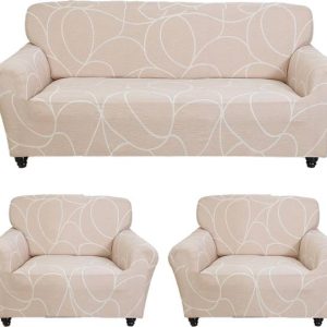 FurShine Polyester Abstract 3+1+1 Seater Sofa Cover