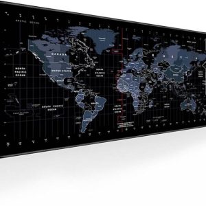 Aliens World Map Extended Gaming Mouse Pad, Stitched Ed...