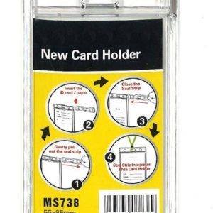 WeKonnect Fully Transparent ID Card Holder, Badge Holder | Crysta...