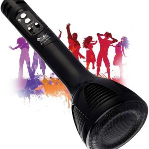 VRJTEC Portable Wireless Mic With Inbuilt Bluetooth Spe...