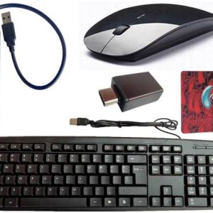 ANJO Wired Keyboard-Wireless Mouse-Mouse Pad-USB Hub 3....
