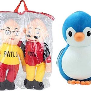 ATHRAVTOYS Combo of Moto Patlu and Penguine Stuffed Sof...