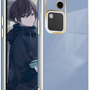 AmericHome Back Cover for Samsung A35 5G Chrome Flexibl...