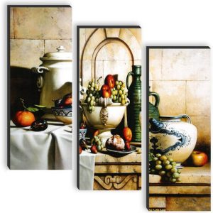 saf Set of 3 Fruits UV textured self adeshive wall pain...