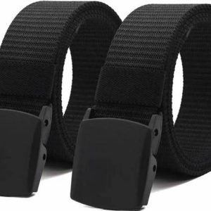 SHOPBREAK Men Casual Multicolor Nylon Belt