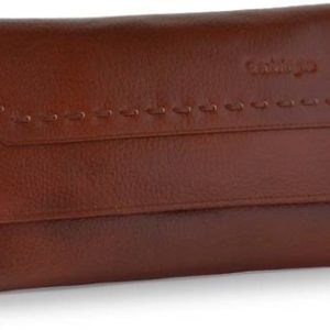 Genwayne Women Casual Brown Genuine Leather Wallet - Mini